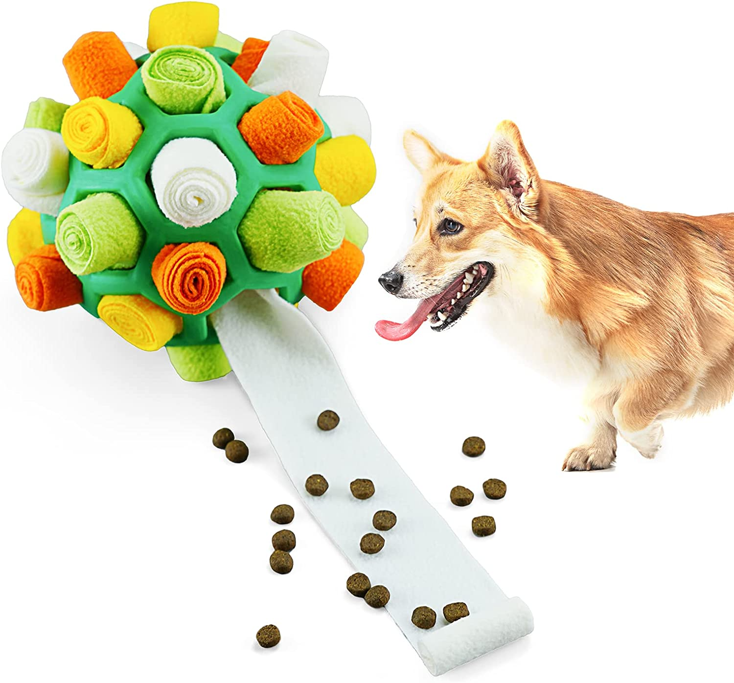 Ulgoo Dog Puzzle Toy Dog Chew Toys Dog Enrichment Toys Encourage Natural  Foraging Skills Portable Pet Snuffle Ball Toy (Red)