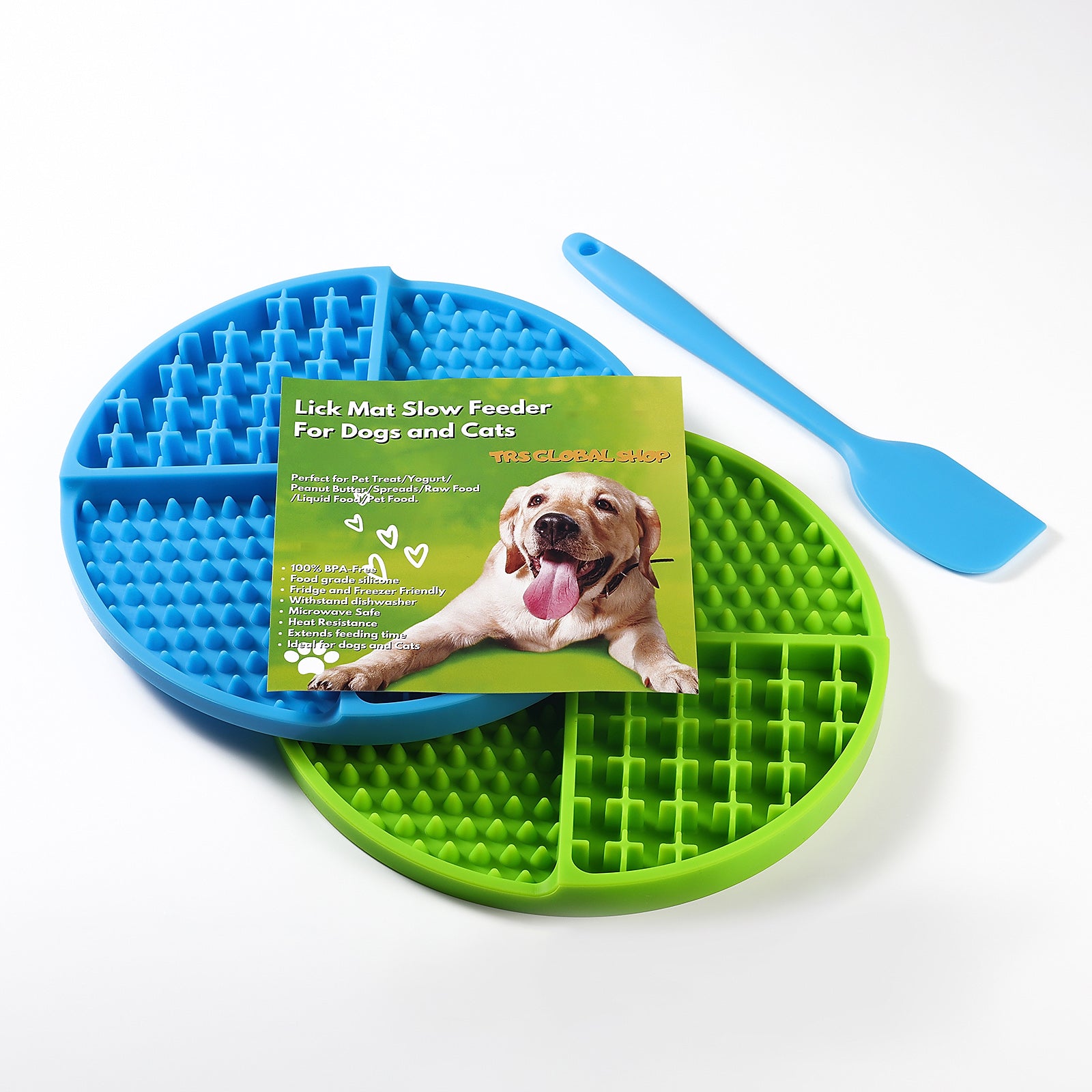 Dog Licking Mat Slow Food Mat Drizzling Licking Pad Suction Cup