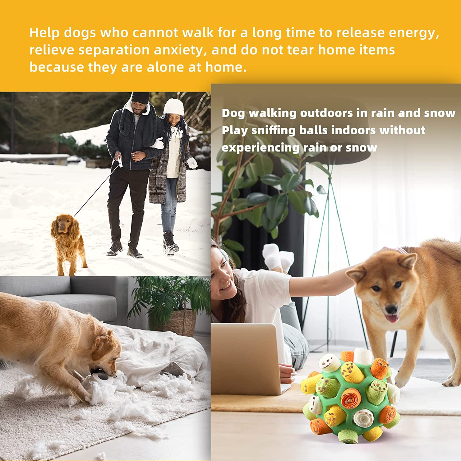 Pet Dog Puzzle Toys Curling Shape Interactive Dog Toys Encourage Natural  Foraging Skills Squeaky Pet Snuffle Bowl Slow Feeder