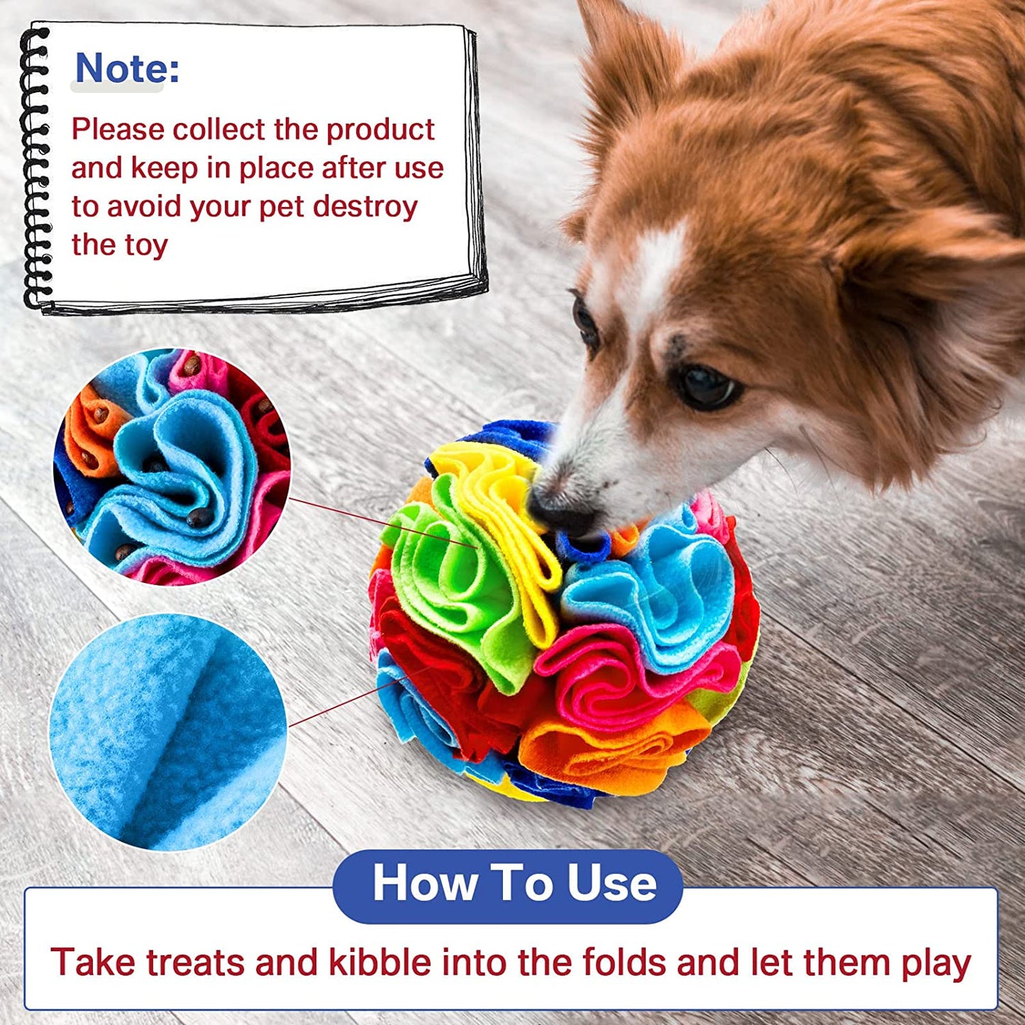 Dogs/Cats Snuffle Ball Toy Pet Leak Food Anti Choking Mat Dog Feeder Training Blanket Nose Work Toy Pet Slowing Feeding Dog Toy Mat