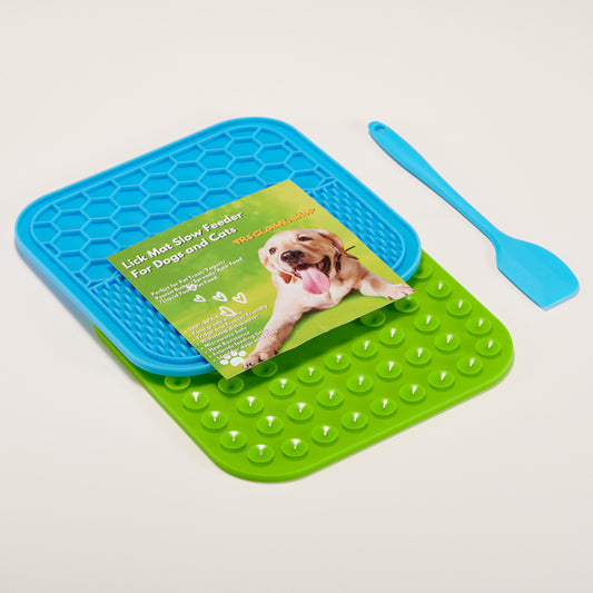 Pet Feeding Mat with scraper Slower Feeder Pad For Cat Dog Licky Licking Mat Puppy Bathing Distraction Pads Silicone Dispenser