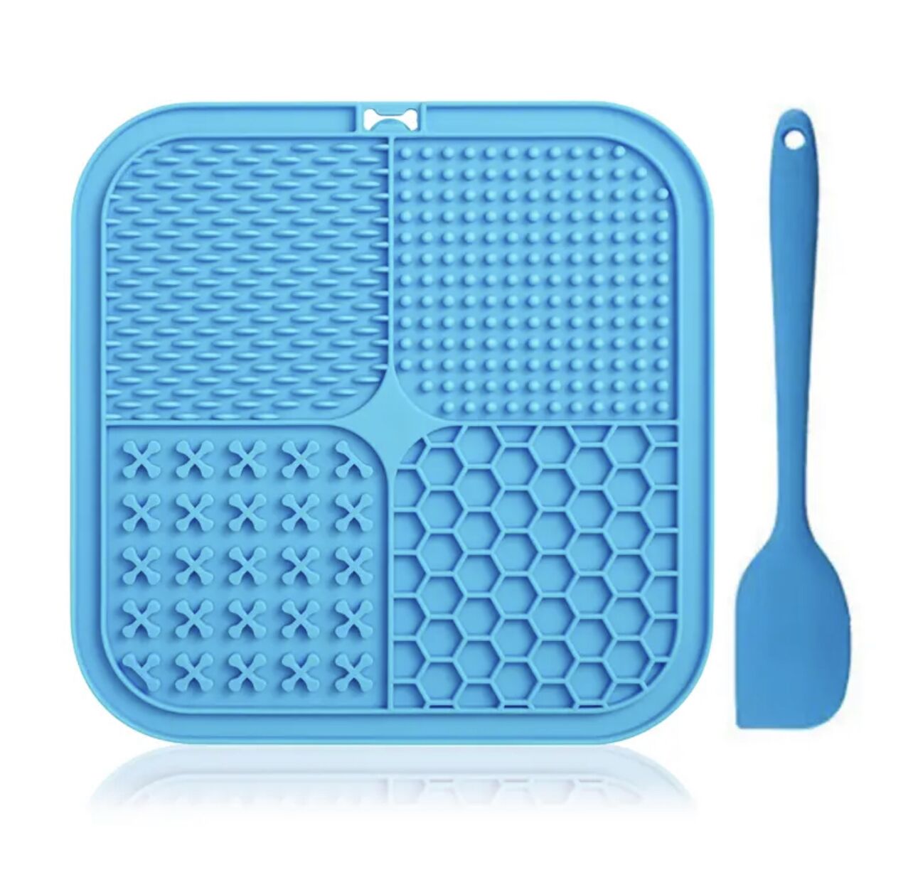 Dog Slow Feeder Lick Mat Licking Plate Food Dispenser, Boredom Anxiety Reducer; Perfect for Food, Treats Yogurt or Peanut Butter